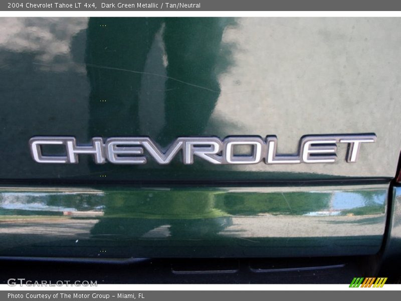 Dark Green Metallic / Tan/Neutral 2004 Chevrolet Tahoe LT 4x4