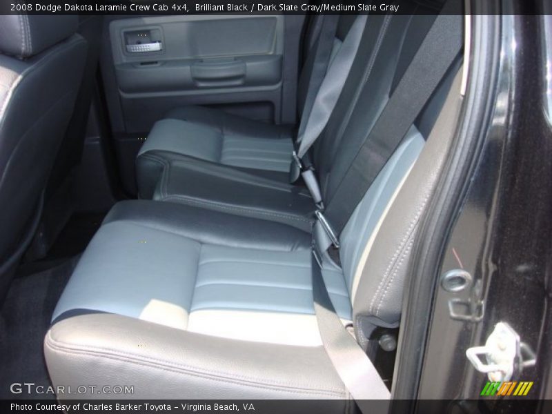 Brilliant Black / Dark Slate Gray/Medium Slate Gray 2008 Dodge Dakota Laramie Crew Cab 4x4