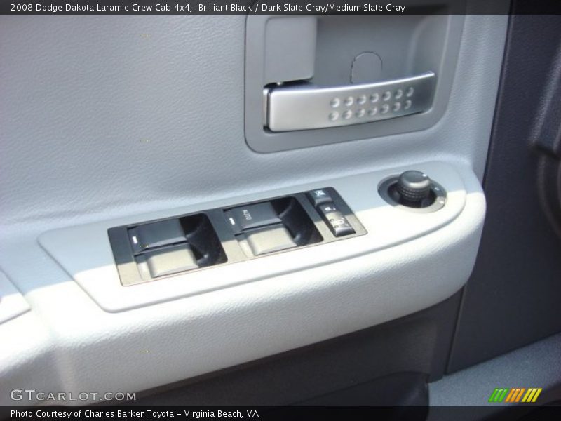 Brilliant Black / Dark Slate Gray/Medium Slate Gray 2008 Dodge Dakota Laramie Crew Cab 4x4
