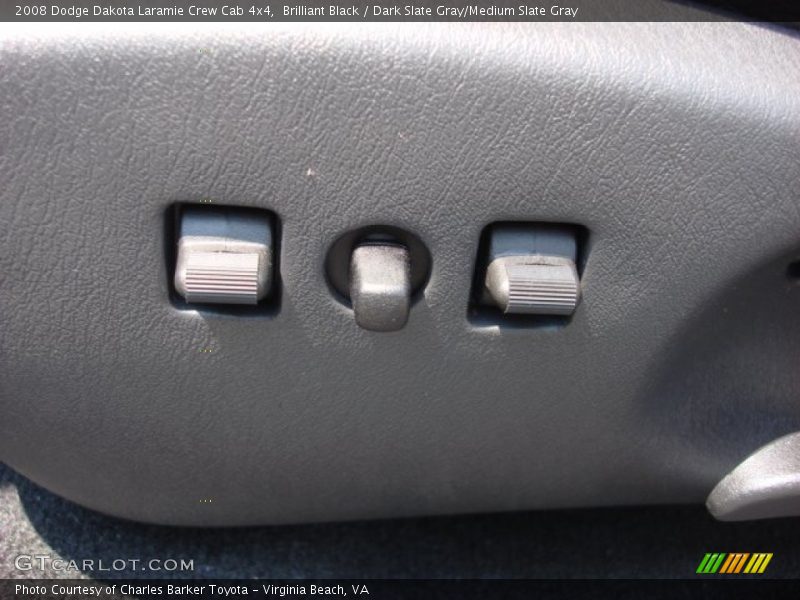 Brilliant Black / Dark Slate Gray/Medium Slate Gray 2008 Dodge Dakota Laramie Crew Cab 4x4