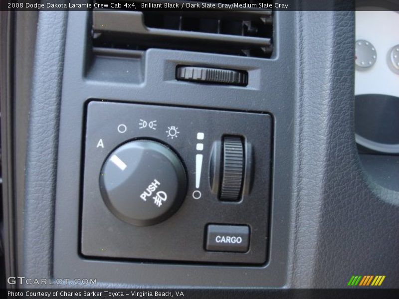 Brilliant Black / Dark Slate Gray/Medium Slate Gray 2008 Dodge Dakota Laramie Crew Cab 4x4