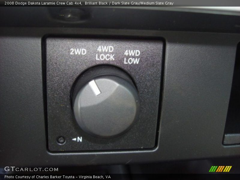 Brilliant Black / Dark Slate Gray/Medium Slate Gray 2008 Dodge Dakota Laramie Crew Cab 4x4