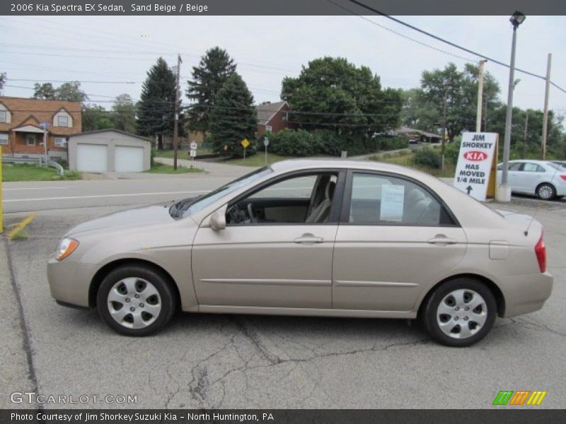 Sand Beige / Beige 2006 Kia Spectra EX Sedan