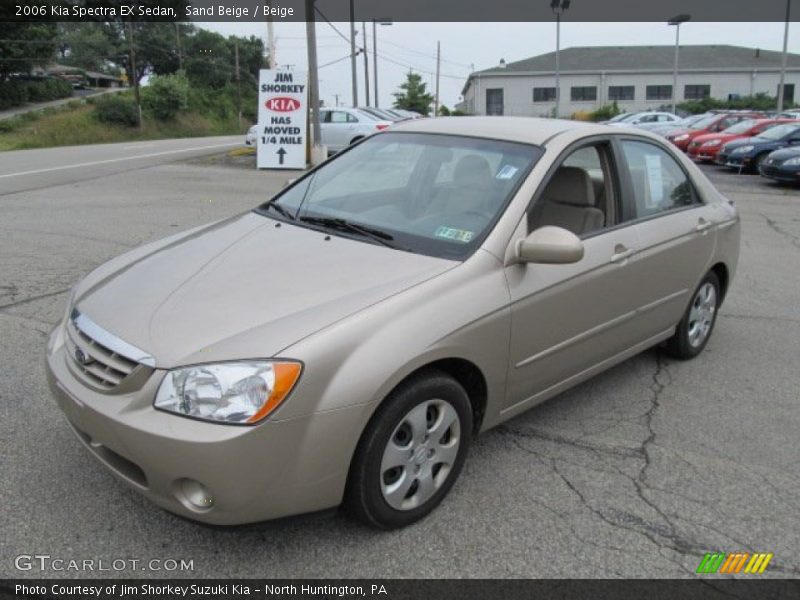 Sand Beige / Beige 2006 Kia Spectra EX Sedan