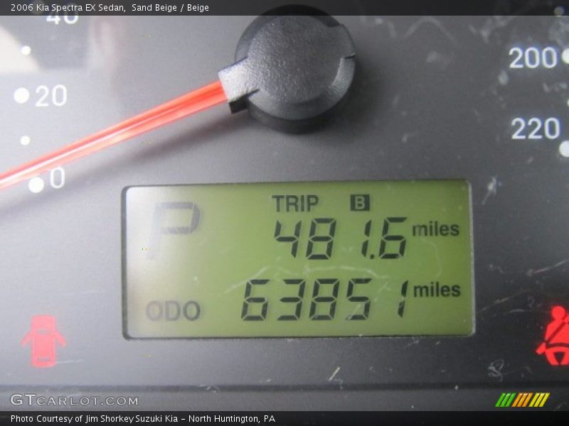 Sand Beige / Beige 2006 Kia Spectra EX Sedan