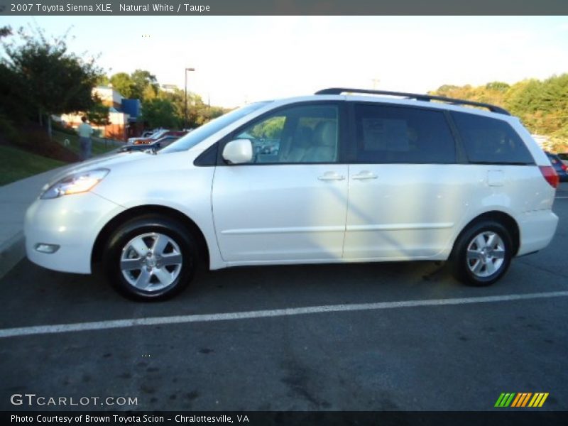 Natural White / Taupe 2007 Toyota Sienna XLE
