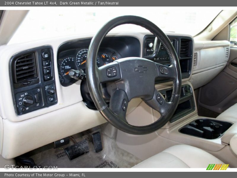 Dark Green Metallic / Tan/Neutral 2004 Chevrolet Tahoe LT 4x4
