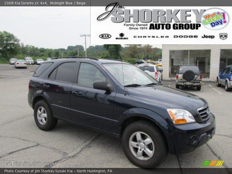 Midnight Blue / Beige 2008 Kia Sorento LX 4x4