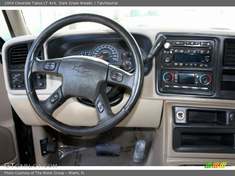 Dark Green Metallic / Tan/Neutral 2004 Chevrolet Tahoe LT 4x4
