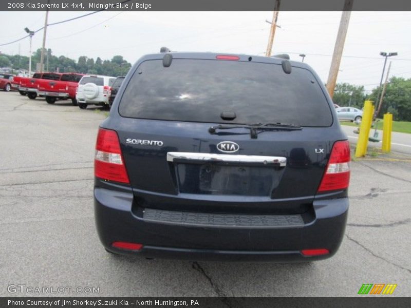 Midnight Blue / Beige 2008 Kia Sorento LX 4x4
