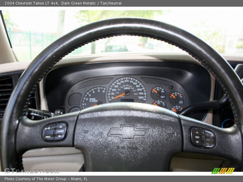 Dark Green Metallic / Tan/Neutral 2004 Chevrolet Tahoe LT 4x4