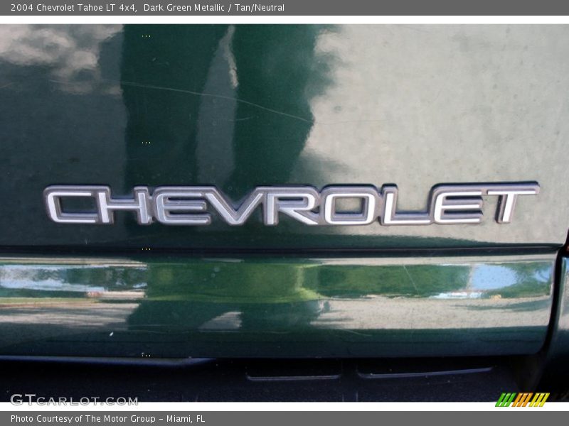 Dark Green Metallic / Tan/Neutral 2004 Chevrolet Tahoe LT 4x4