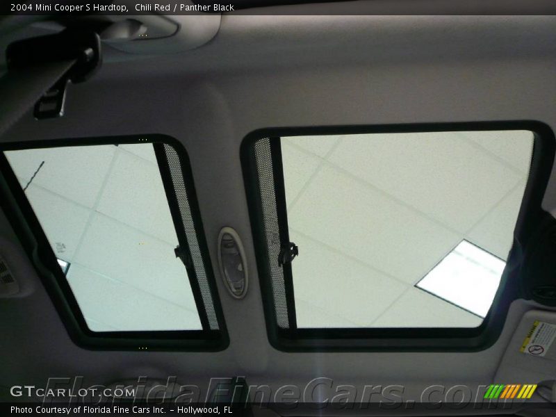 Chili Red / Panther Black 2004 Mini Cooper S Hardtop
