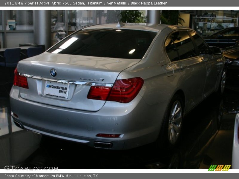 Titanium Silver Metallic / Black Nappa Leather 2011 BMW 7 Series ActiveHybrid 750Li Sedan