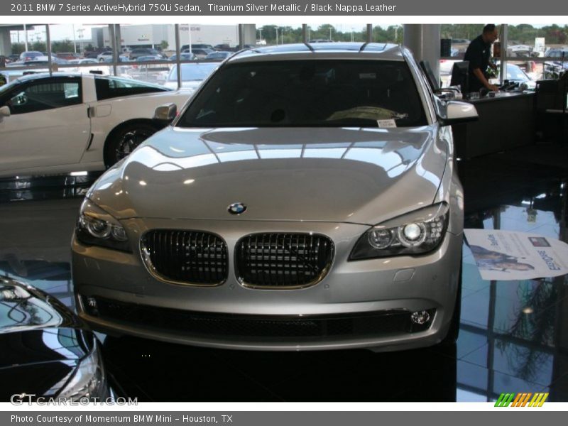 Titanium Silver Metallic / Black Nappa Leather 2011 BMW 7 Series ActiveHybrid 750Li Sedan