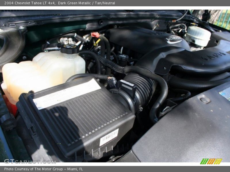 Dark Green Metallic / Tan/Neutral 2004 Chevrolet Tahoe LT 4x4