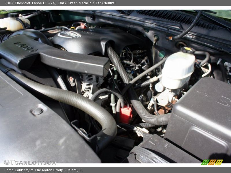 Dark Green Metallic / Tan/Neutral 2004 Chevrolet Tahoe LT 4x4