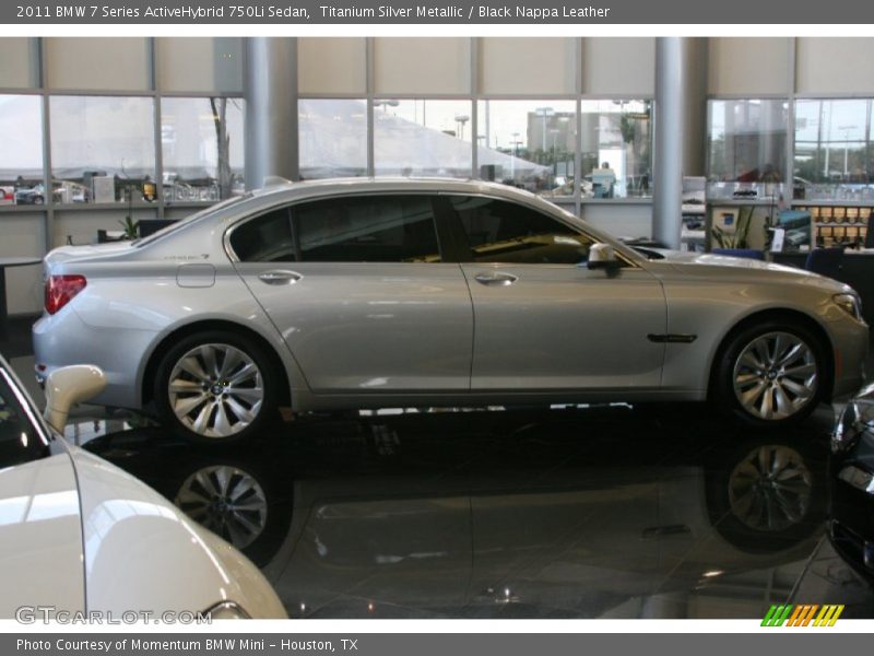 Titanium Silver Metallic / Black Nappa Leather 2011 BMW 7 Series ActiveHybrid 750Li Sedan