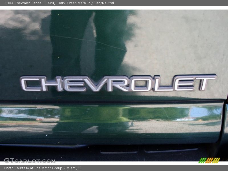 Dark Green Metallic / Tan/Neutral 2004 Chevrolet Tahoe LT 4x4