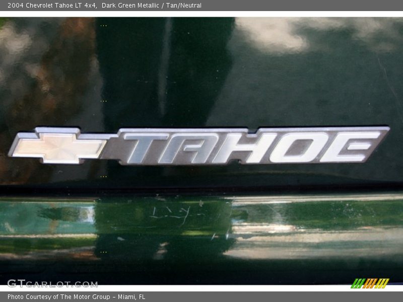Dark Green Metallic / Tan/Neutral 2004 Chevrolet Tahoe LT 4x4