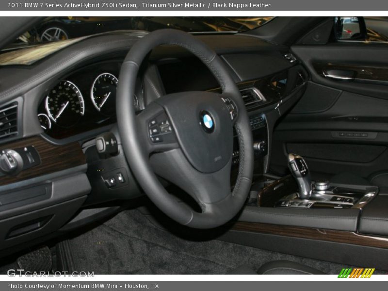 Titanium Silver Metallic / Black Nappa Leather 2011 BMW 7 Series ActiveHybrid 750Li Sedan
