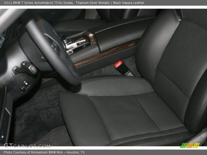  2011 7 Series ActiveHybrid 750Li Sedan Black Nappa Leather Interior