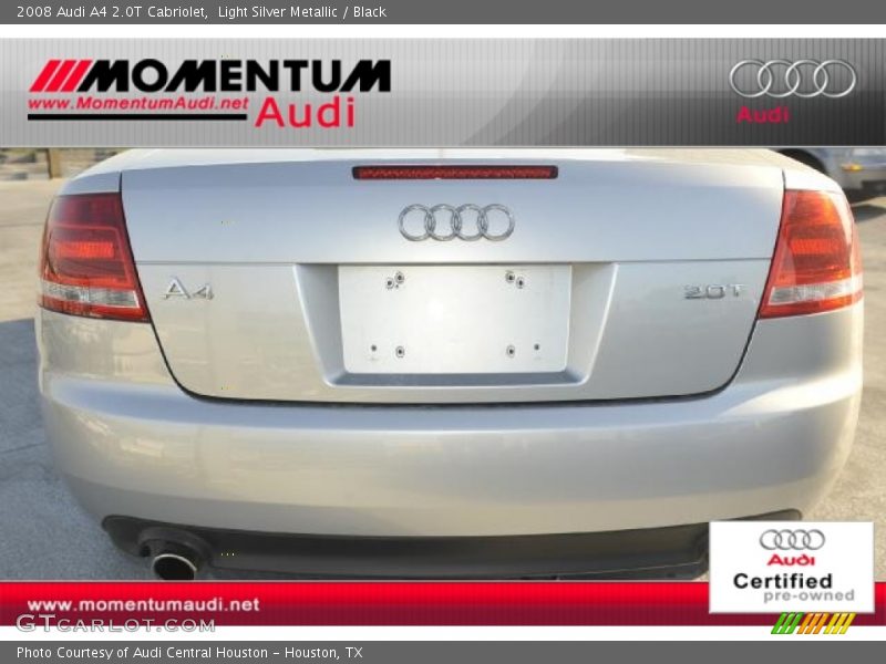 Light Silver Metallic / Black 2008 Audi A4 2.0T Cabriolet