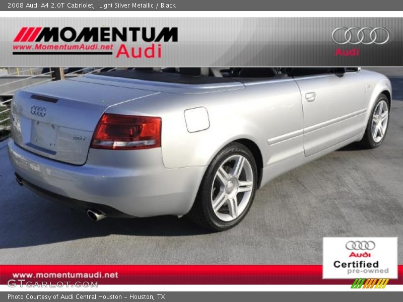 Light Silver Metallic / Black 2008 Audi A4 2.0T Cabriolet