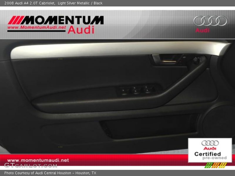 Light Silver Metallic / Black 2008 Audi A4 2.0T Cabriolet
