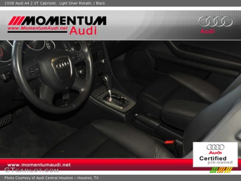 Light Silver Metallic / Black 2008 Audi A4 2.0T Cabriolet
