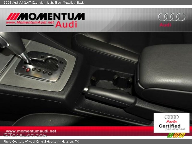 Light Silver Metallic / Black 2008 Audi A4 2.0T Cabriolet