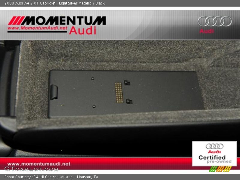 Light Silver Metallic / Black 2008 Audi A4 2.0T Cabriolet