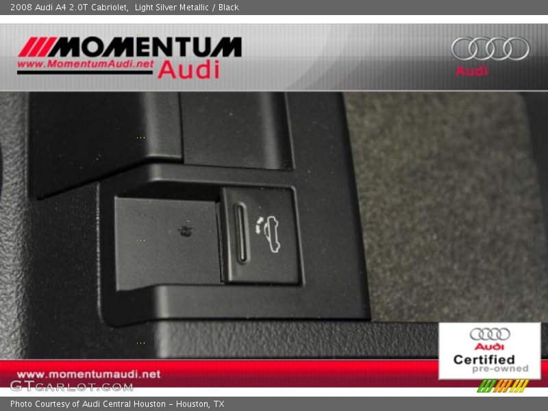 Light Silver Metallic / Black 2008 Audi A4 2.0T Cabriolet