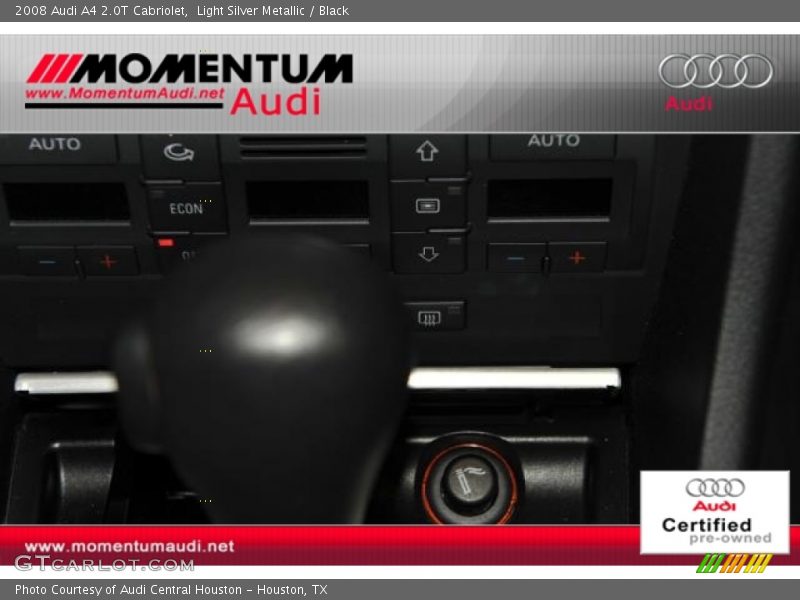 Light Silver Metallic / Black 2008 Audi A4 2.0T Cabriolet