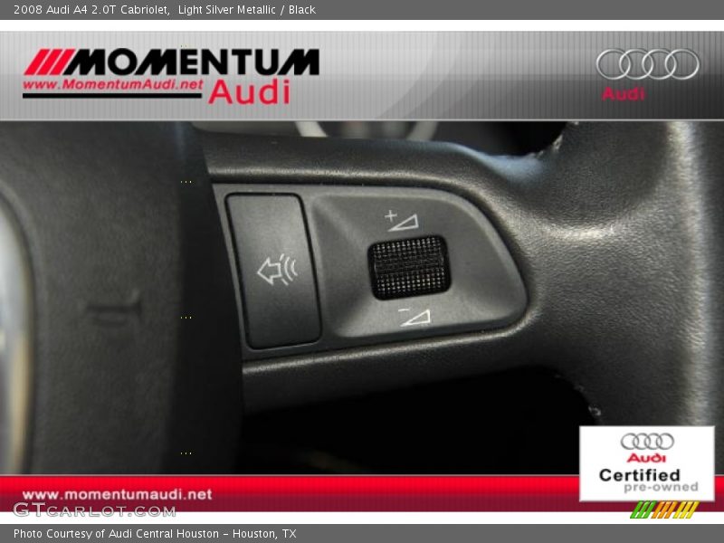Light Silver Metallic / Black 2008 Audi A4 2.0T Cabriolet