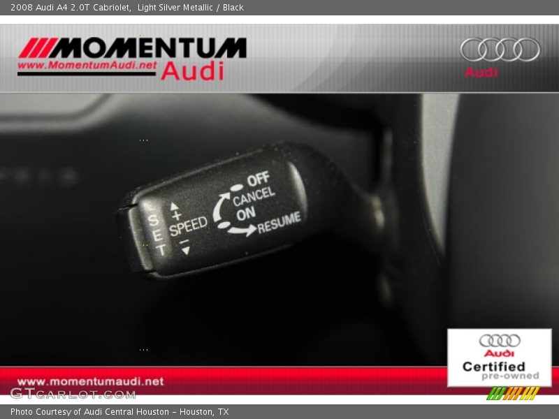 Light Silver Metallic / Black 2008 Audi A4 2.0T Cabriolet