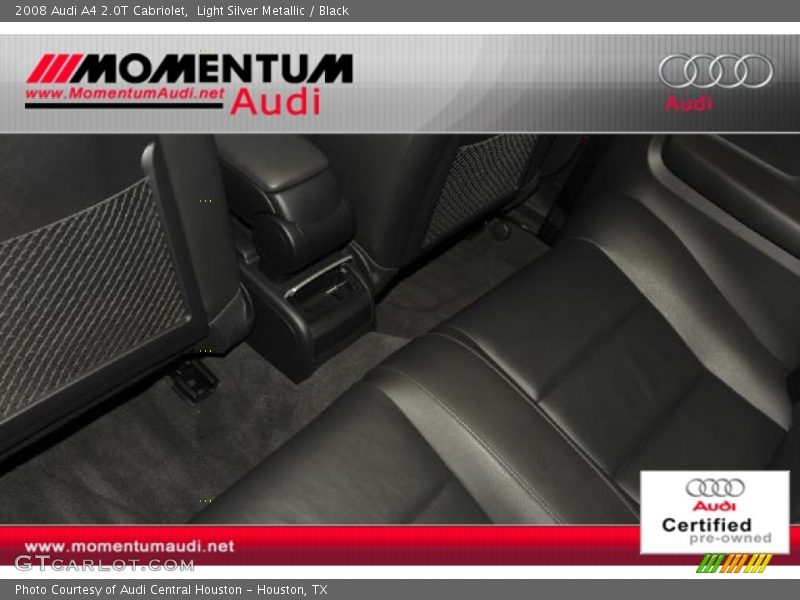 Light Silver Metallic / Black 2008 Audi A4 2.0T Cabriolet