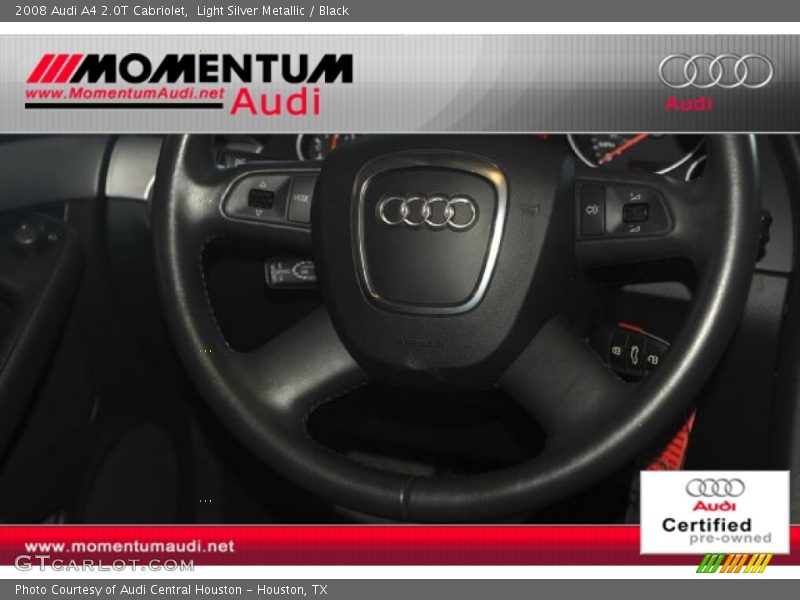 Light Silver Metallic / Black 2008 Audi A4 2.0T Cabriolet
