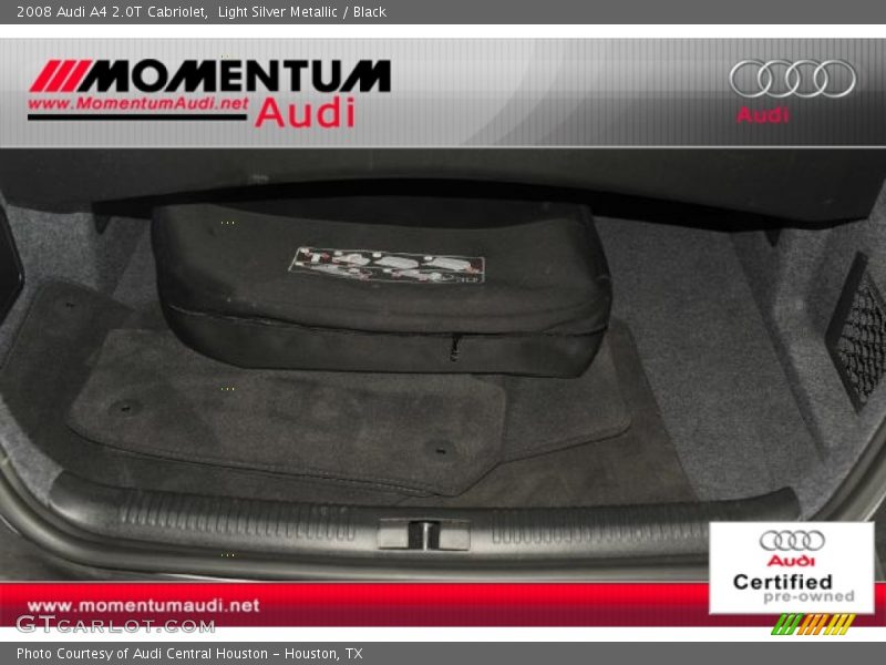 Light Silver Metallic / Black 2008 Audi A4 2.0T Cabriolet