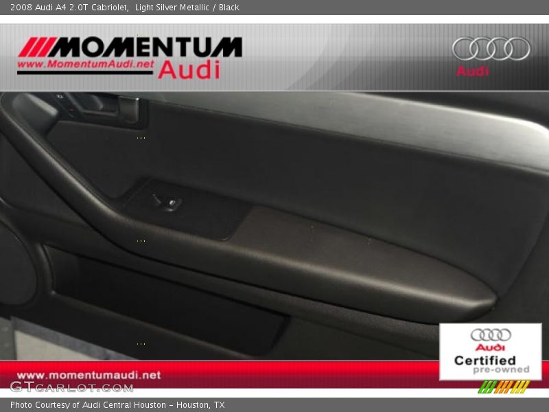 Light Silver Metallic / Black 2008 Audi A4 2.0T Cabriolet