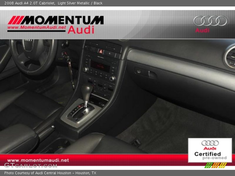 Light Silver Metallic / Black 2008 Audi A4 2.0T Cabriolet