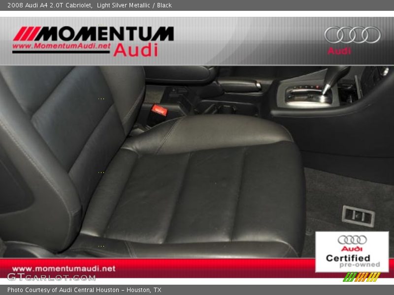 Light Silver Metallic / Black 2008 Audi A4 2.0T Cabriolet