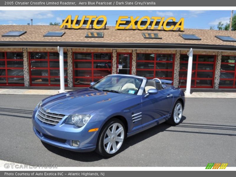 Aero Blue Pearlcoat / Dark Slate Grey/Vanilla 2005 Chrysler Crossfire Limited Roadster