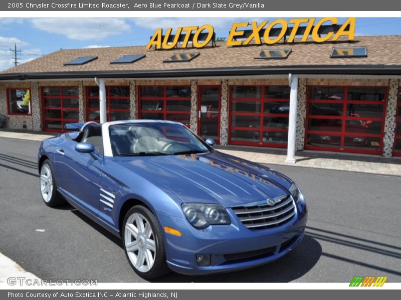 Aero Blue Pearlcoat / Dark Slate Grey/Vanilla 2005 Chrysler Crossfire Limited Roadster