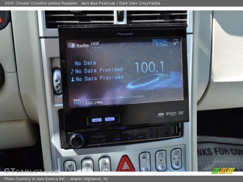 Aero Blue Pearlcoat / Dark Slate Grey/Vanilla 2005 Chrysler Crossfire Limited Roadster