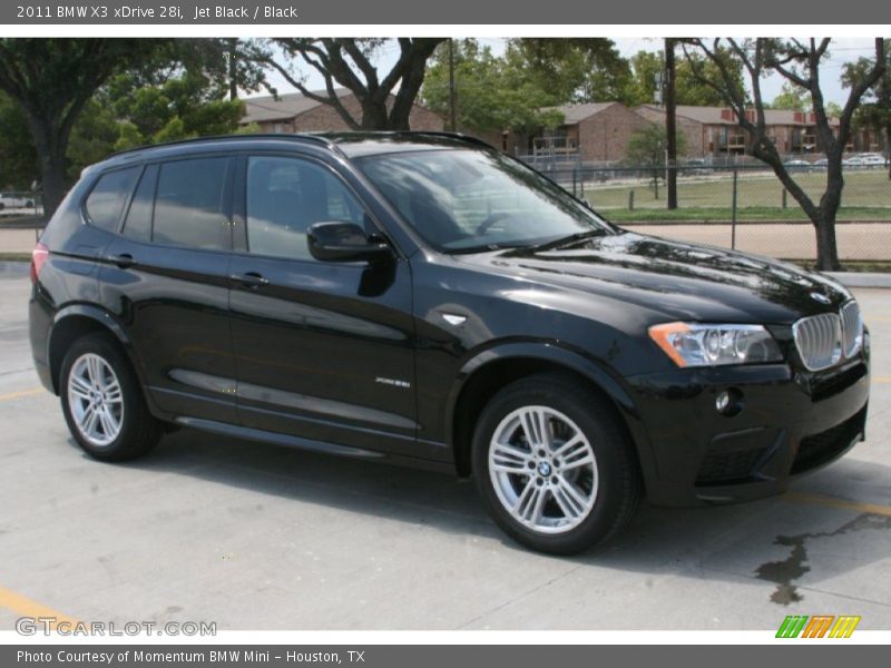 Jet Black / Black 2011 BMW X3 xDrive 28i