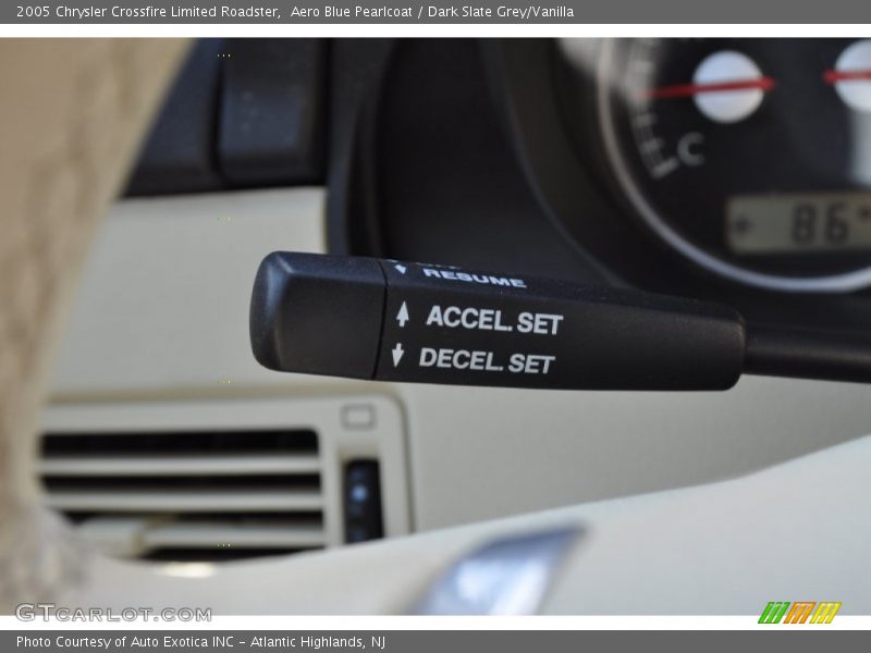 Aero Blue Pearlcoat / Dark Slate Grey/Vanilla 2005 Chrysler Crossfire Limited Roadster