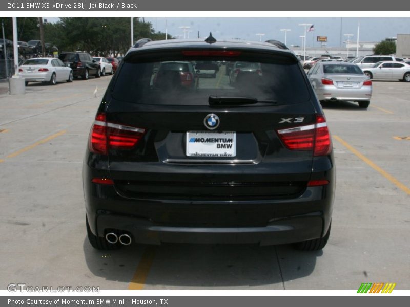 Jet Black / Black 2011 BMW X3 xDrive 28i