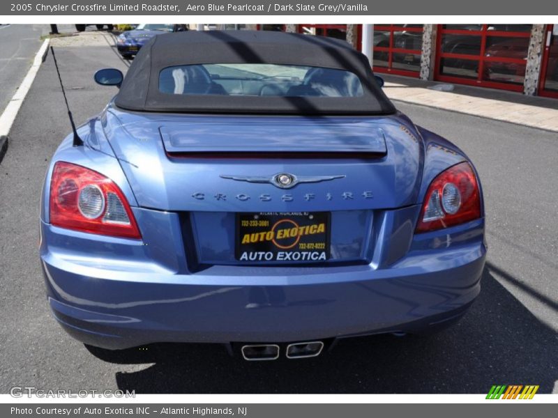 Aero Blue Pearlcoat / Dark Slate Grey/Vanilla 2005 Chrysler Crossfire Limited Roadster