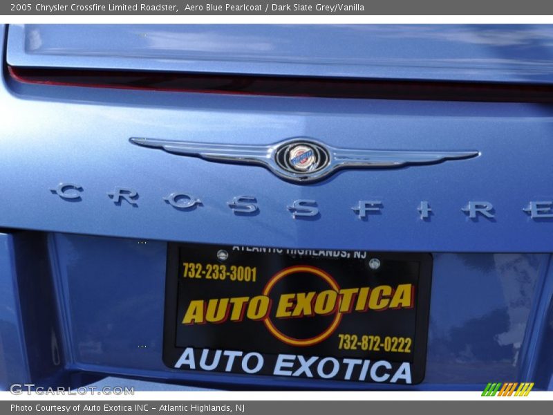 Aero Blue Pearlcoat / Dark Slate Grey/Vanilla 2005 Chrysler Crossfire Limited Roadster